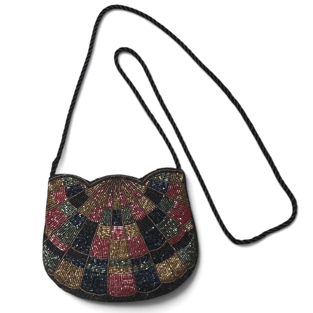 Hand Beaded Crossbody Bag
